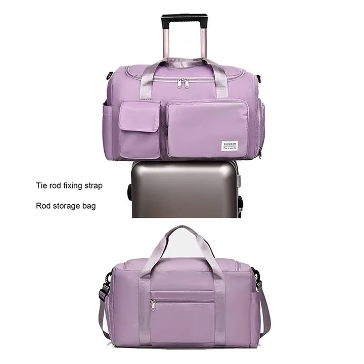 Carry on Travel Bag Large Capacity Weekender Overnight Duffle Bags with Shoe Compartment Sports Fitness Bags for Women 2024