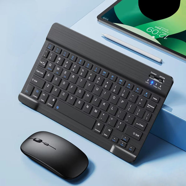 Bluetooth Wireless Keyboard Mouse for IOS Android Windows Tablet for Ipad Air Mini Pro Spanish Korean Portugal Russian Keyboard