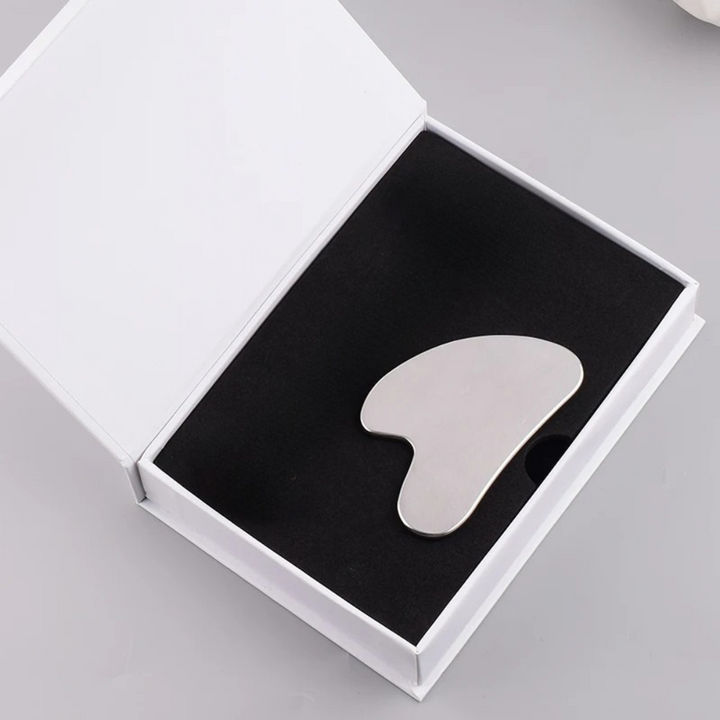 1Pcs Stainless Steel Gua Sha Scraper Massager for Face Neck Body Guasha Massage Tool Facial Skin Care Guasha Board Face Massager