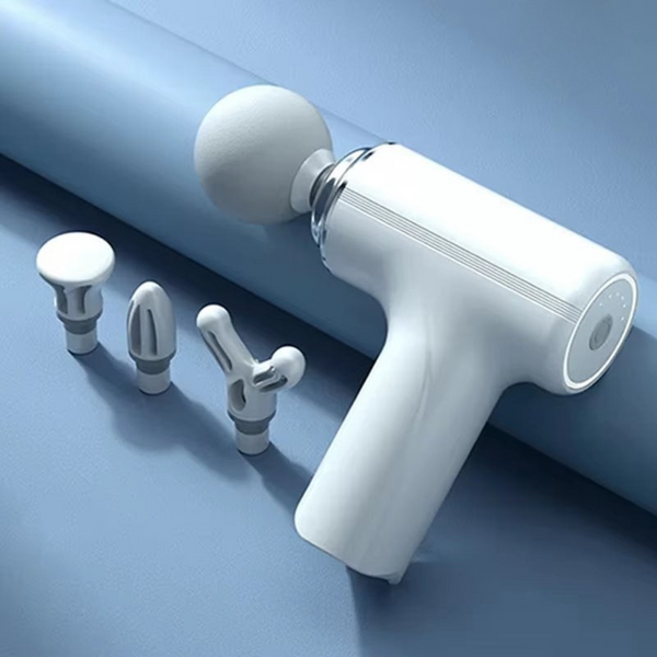 Portable AI Fascial Massage Gun Electric Percussion Massager Body Relaxation with 4 Replaceable Massage Head LED Night Light