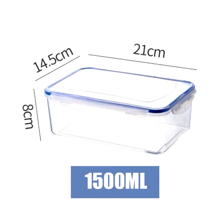 1Pc/4Pcs Refrigerator Storage Box Food Containers Plastic Fresh-Keeping Box with Lid Portable Storage Box Kitchen Organization