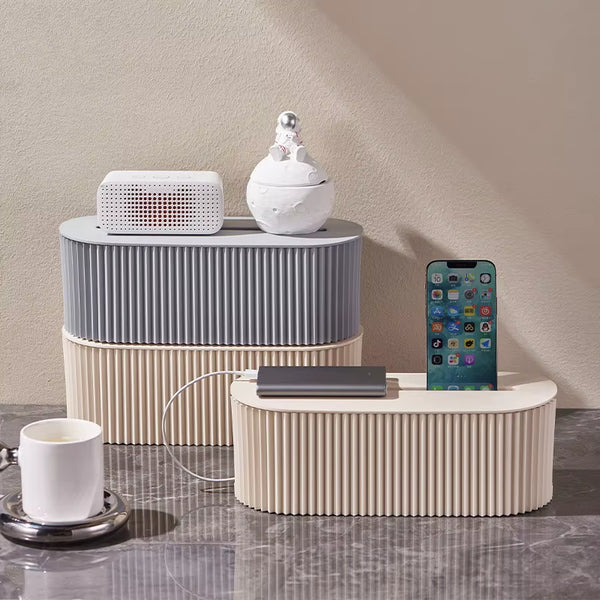 Nordic Plug Board Storage Box Cable Wire Organizer Case Socket Wireless Wifi Router Bracelet Desktop Data Line Plug Holder Shelf