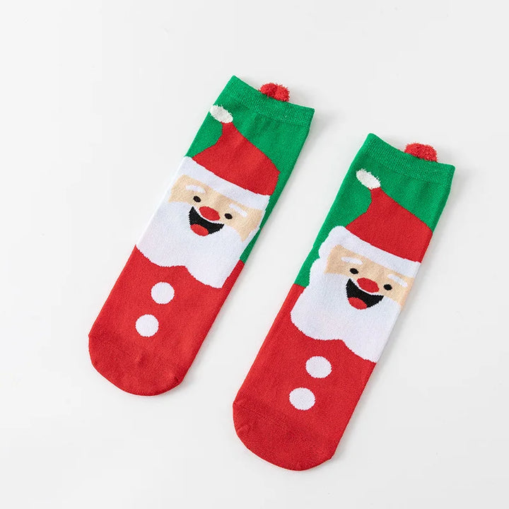 Cartoon Christmas Socks Ornaments Merry Christmas Decorations for Home Christmas Gifts Xmas Noel Navidad Happy New Year Supplies