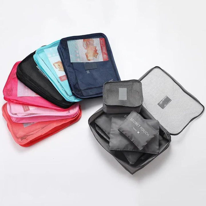 6 Pcs Portable Luggage Organizer Kit - Student Essentials