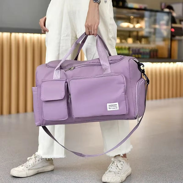 Carry on Travel Bag Large Capacity Weekender Overnight Duffle Bags with Shoe Compartment Sports Fitness Bags for Women 2024