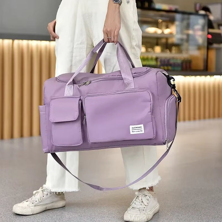 Carry on Travel Bag Large Capacity Weekender Overnight Duffle Bags with Shoe Compartment Sports Fitness Bags for Women 2024