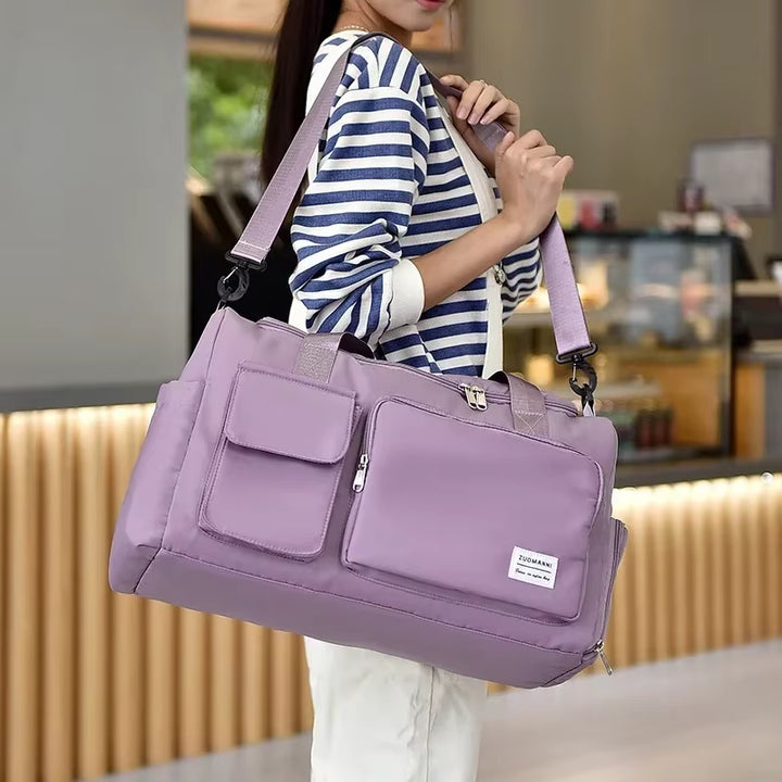 Carry on Travel Bag Large Capacity Weekender Overnight Duffle Bags with Shoe Compartment Sports Fitness Bags for Women 2024