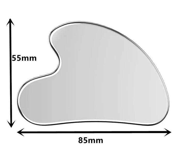 Heart-Shaped Stainless Steel Gua Sha - Student Essentials