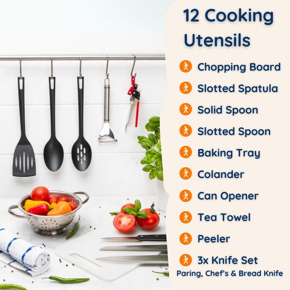 Essentials Kitchen Pack The Complete Kitchen Starter Set Student Essentials