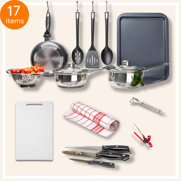 Essentials Kitchen Pack - Without Crockery Set - Student Essentials