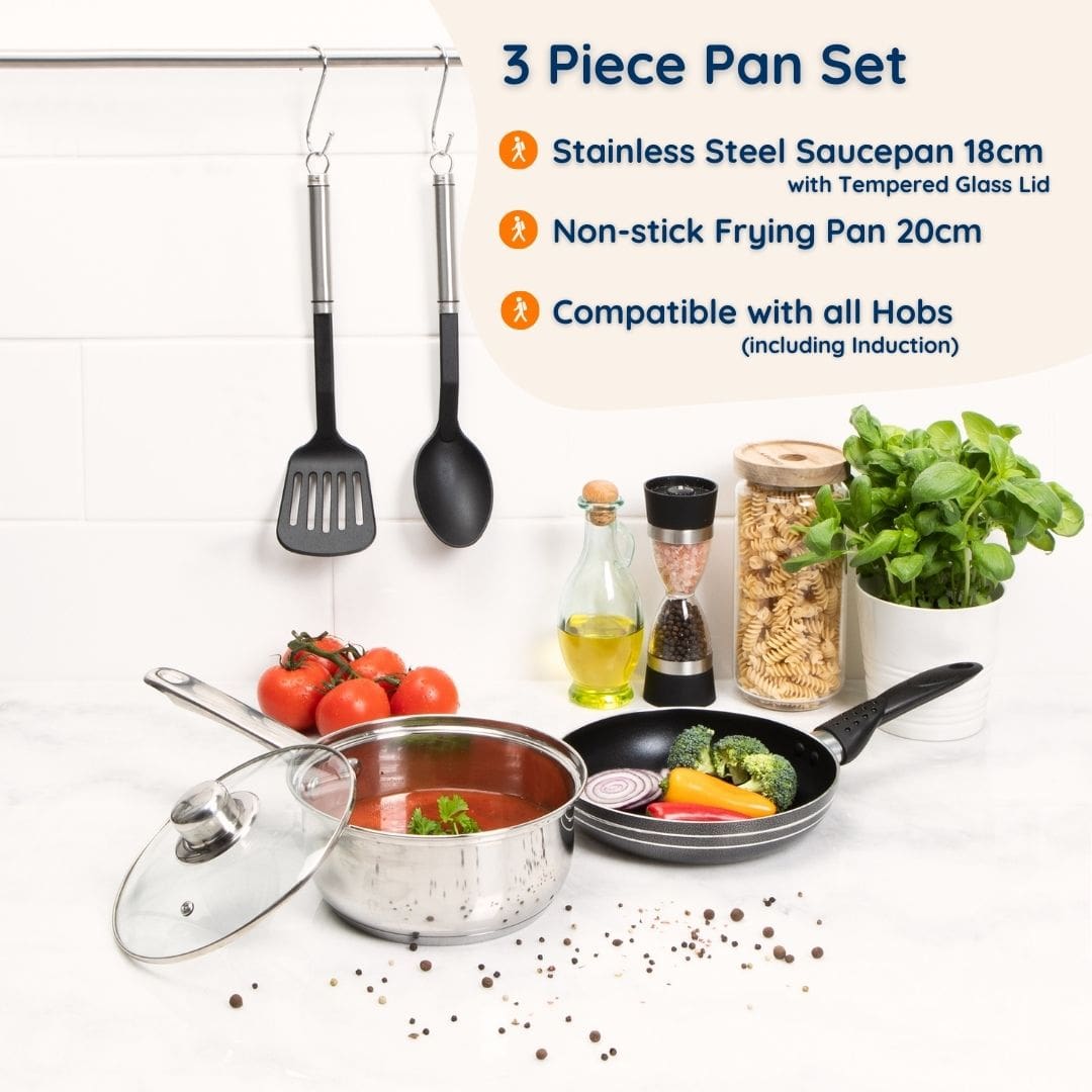Budget Kitchen Pack - Without Crockery Set – Student Essentials