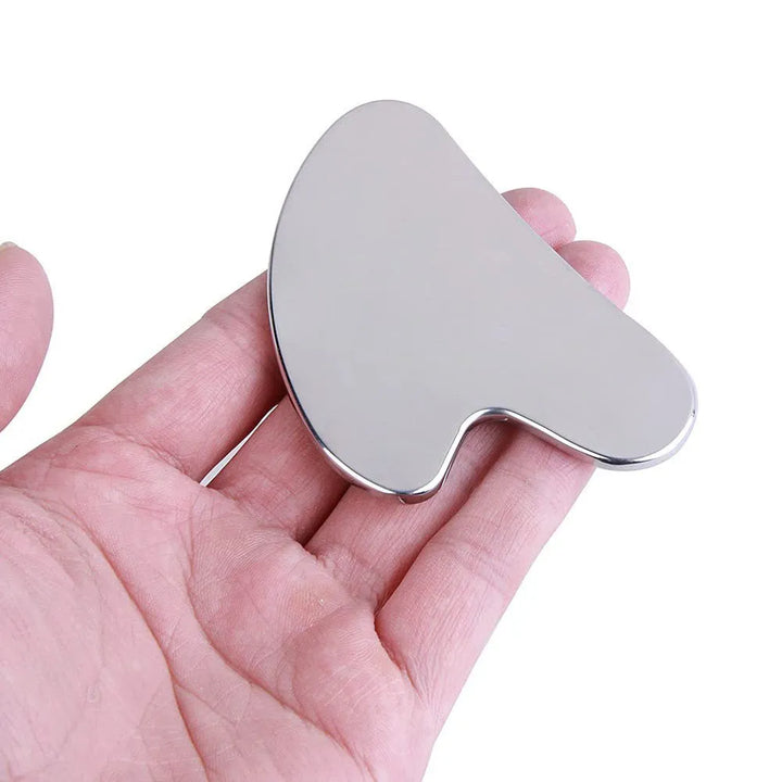 Heart-Shaped Stainless Steel Gua Sha - Student Essentials