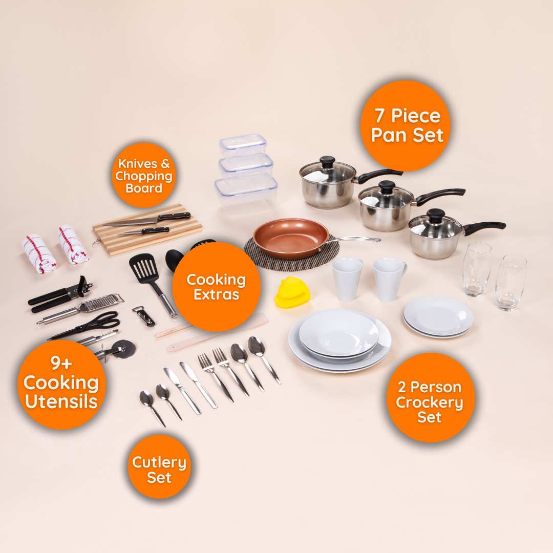 Essentials Kitchen Pack The Complete Kitchen Starter Set Student Essentials