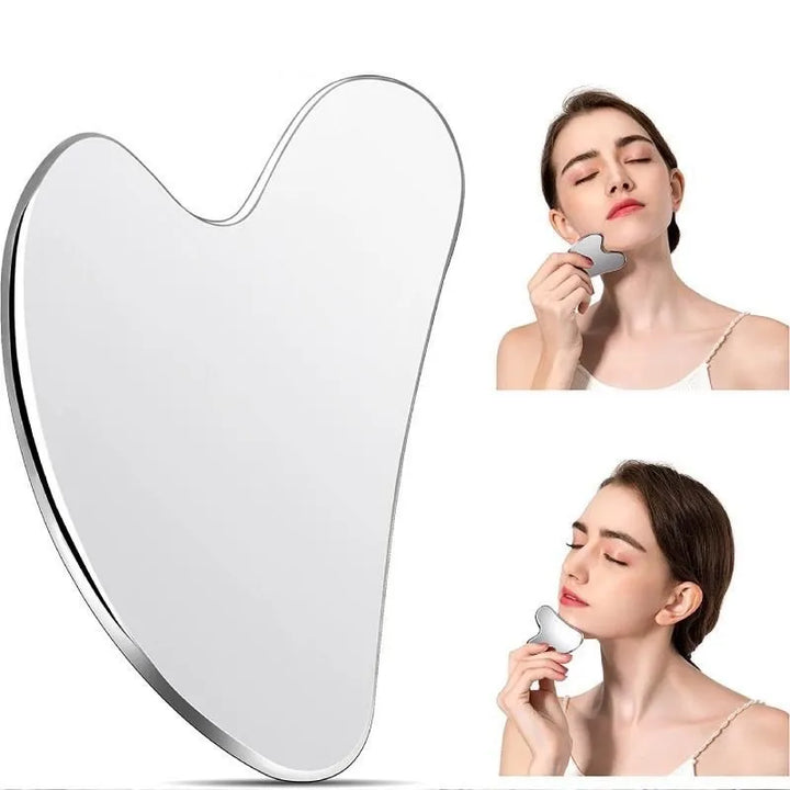 Heart-Shaped Stainless Steel Gua Sha - Student Essentials