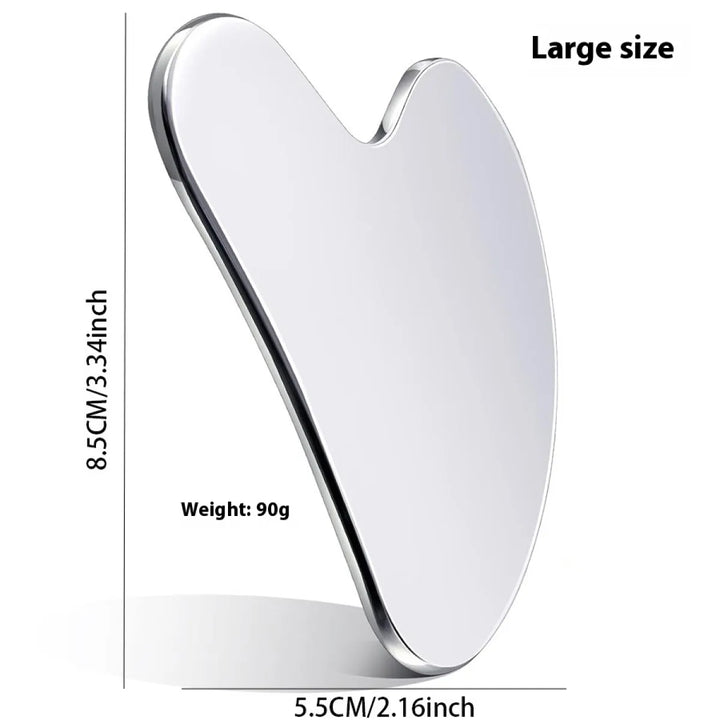 Heart-Shaped Stainless Steel Gua Sha - Student Essentials