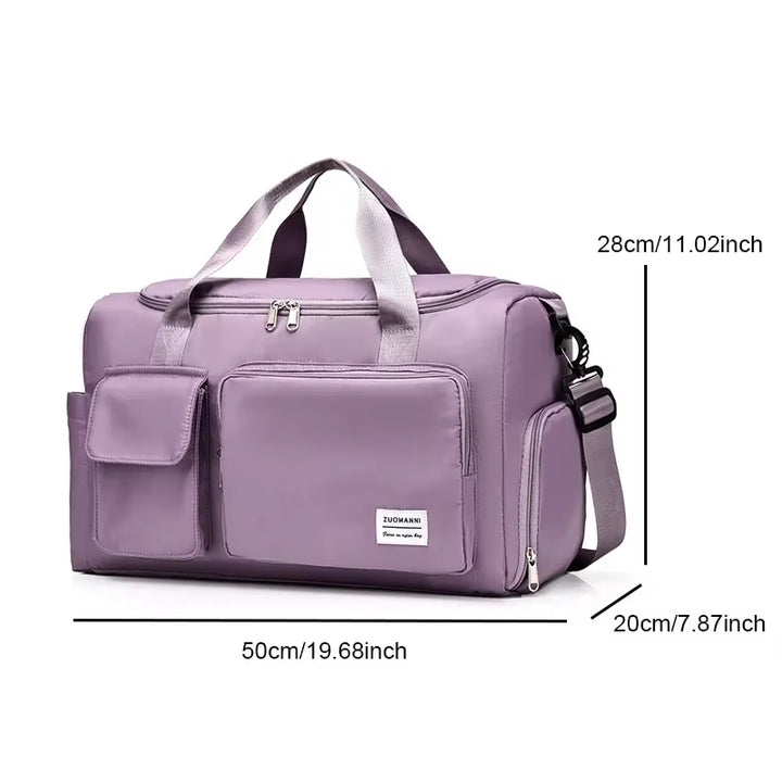 Carry on Travel Bag Large Capacity Weekender Overnight Duffle Bags with Shoe Compartment Sports Fitness Bags for Women 2024