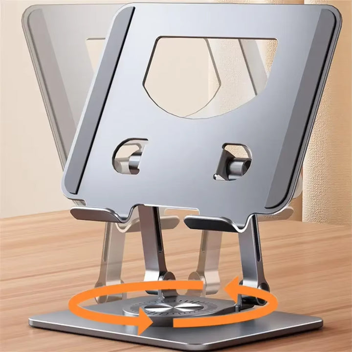 360° Rotatable Tablet Stand Adjustable Foldable Desktop Stand Holder Compatible for 4.7-12 Inch Ipad Pro/Air/Min Laptop Tablet