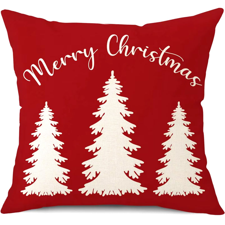 45Cm Merry Christmas Cushion Cover Pillowcase 2024 Christmas Decorations for Home Ornament Happy New Year Christmas Decor 2025