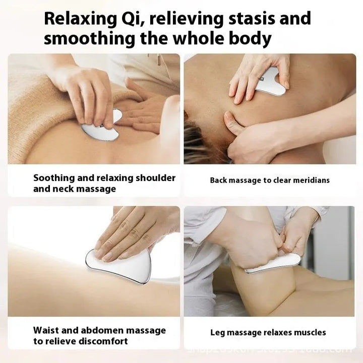 Heart-Shaped Stainless Steel Gua Sha - Student Essentials