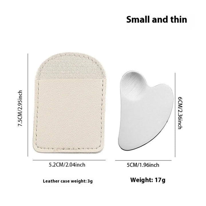 Heart-Shaped Stainless Steel Gua Sha - Student Essentials